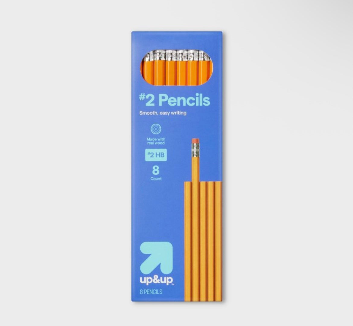 8ct #2 Wooden Pencils