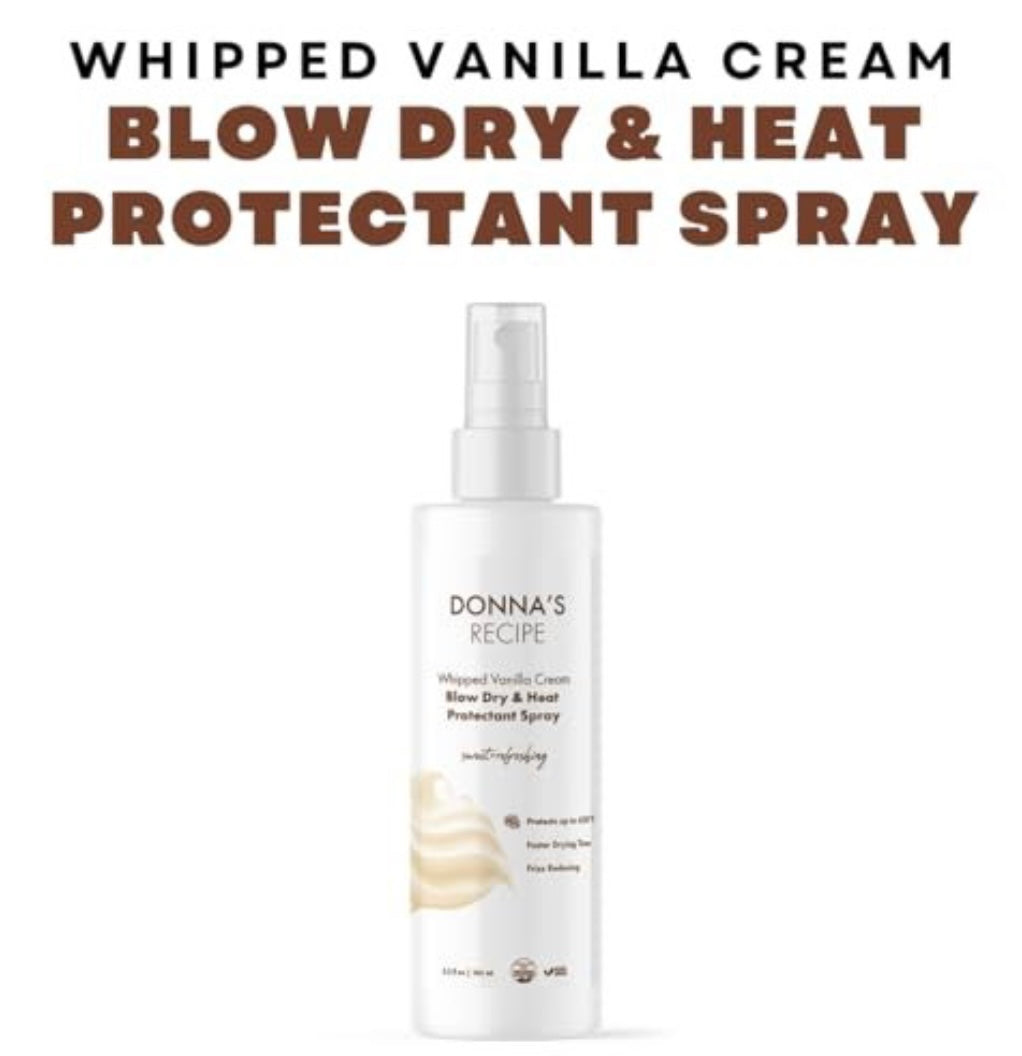 Donna's Recipe Vanilla Heat Protectant Spray - 5.5 Fl Oz
