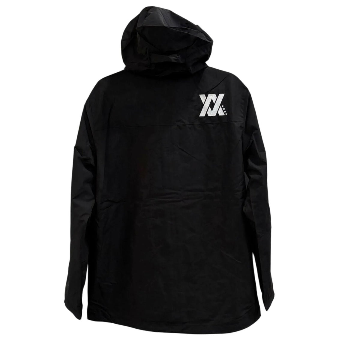 Dixxon Flannel Co Tech Jacket Hooded Windbreaker Large Black
