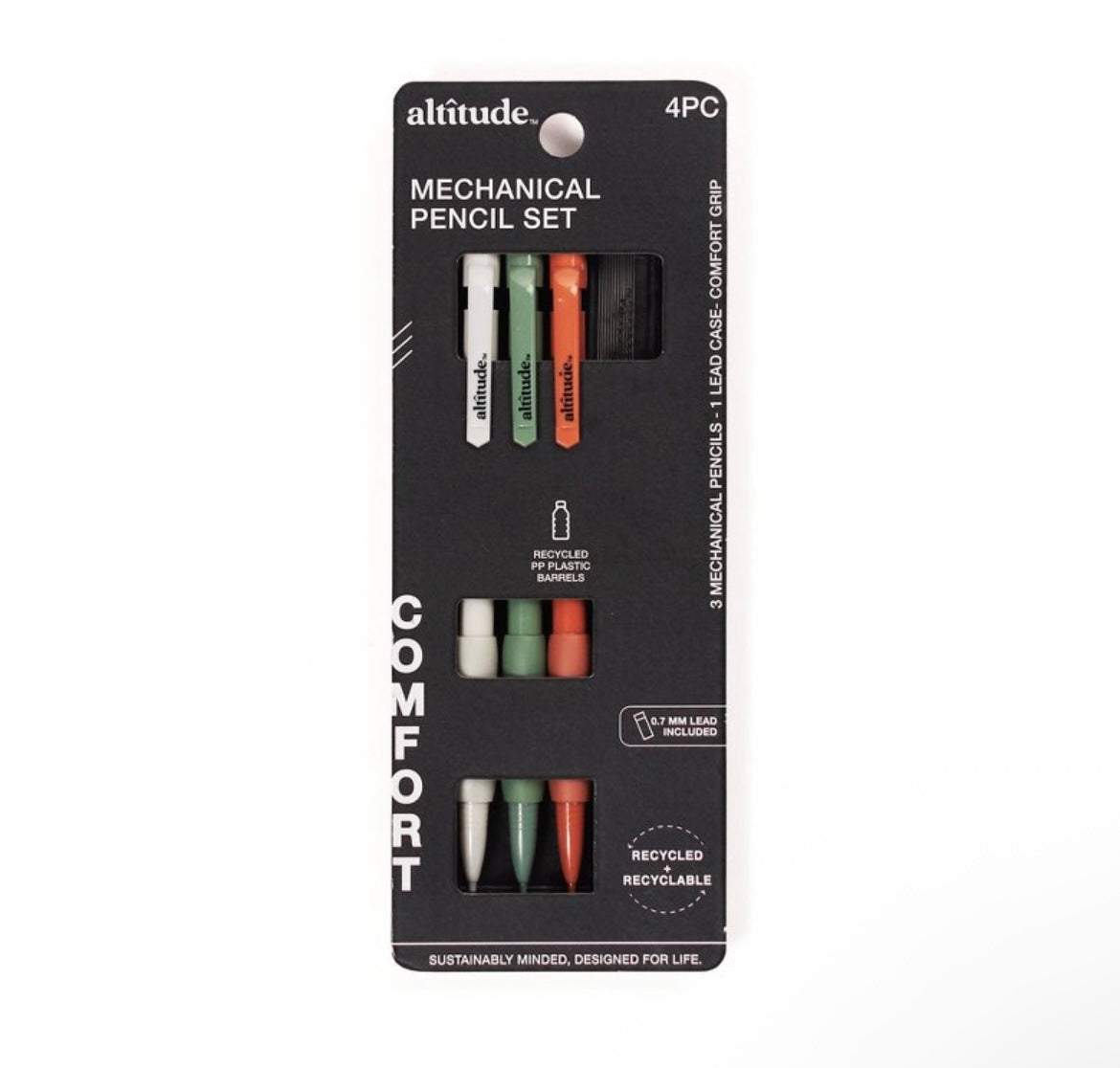 Altitude 4pc Mechanical Pencils with Lead Refill