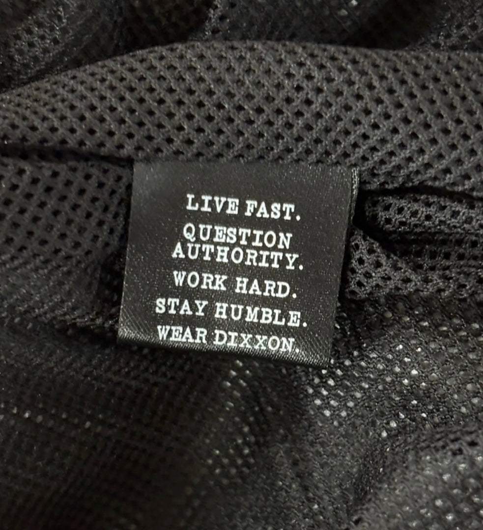 Dixxon Flannel Co Tech Jacket Hooded Windbreaker Large Black