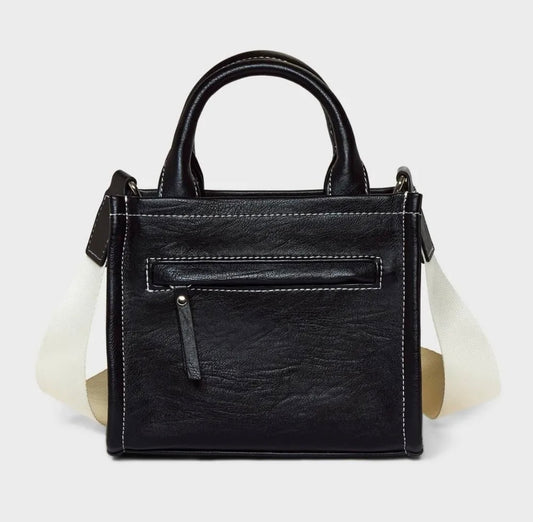 Black Mini Tote Crossbody Bag - Wild Fable™