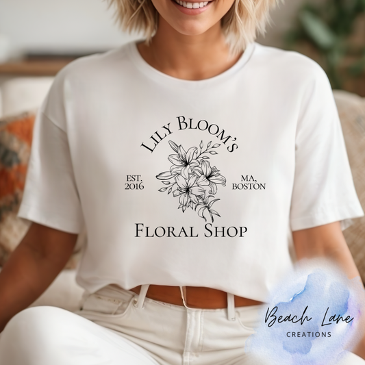 Lily Blooms Simple Tee