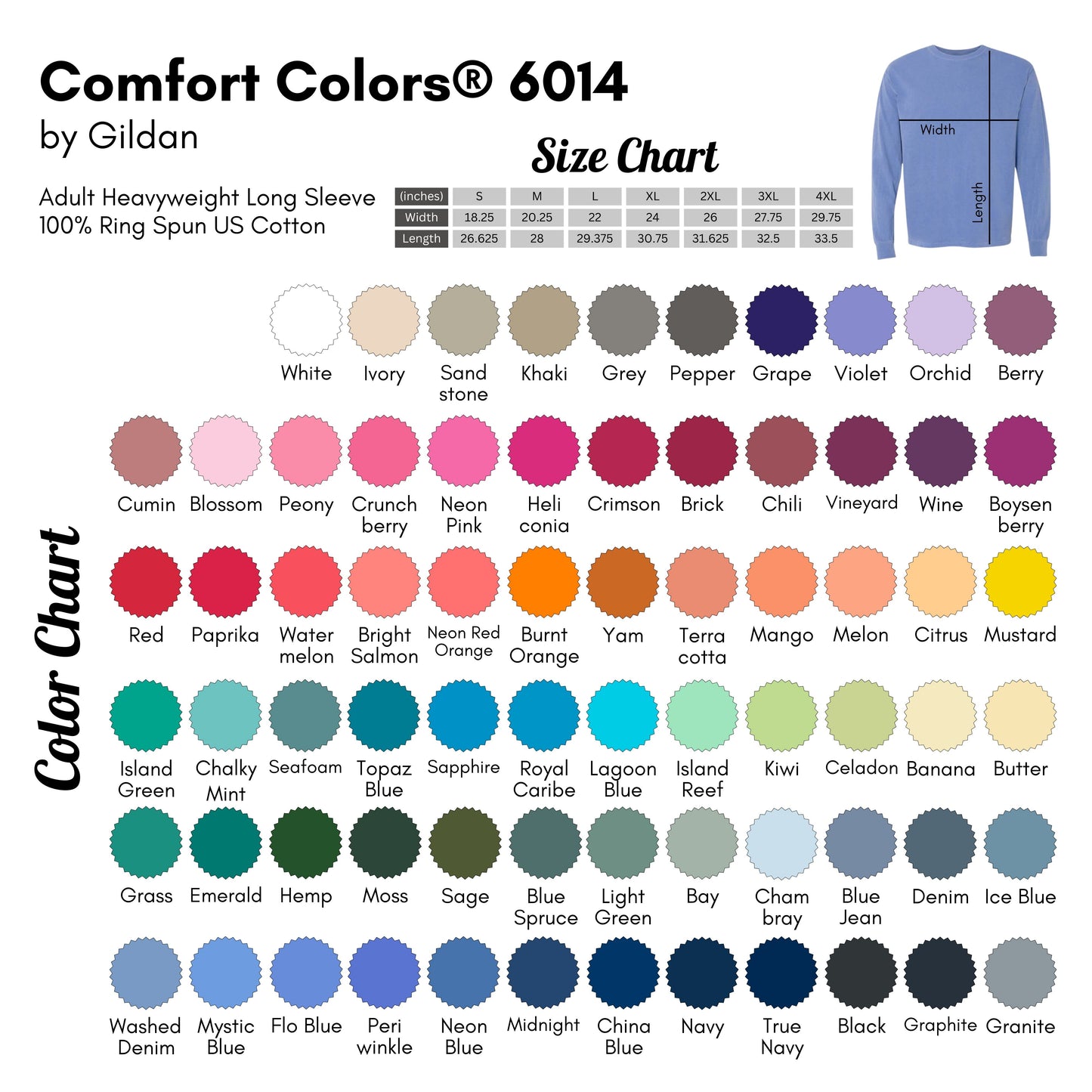 KEVIN Comfort Colors Long Sleeve Tee