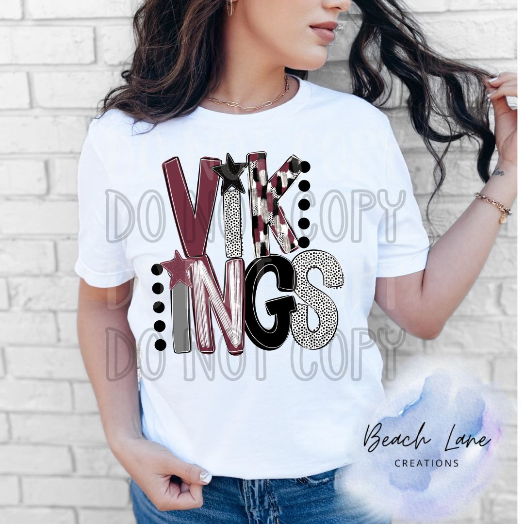 Dot Vikings Tee