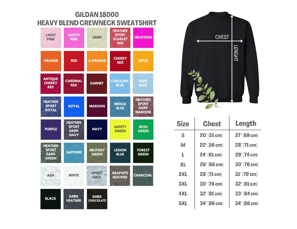 Lily Blooms Color Crew Neck Sweatshirt