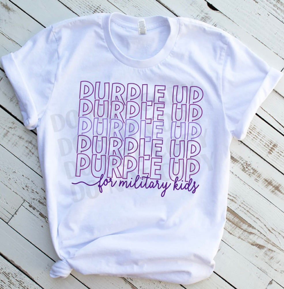 Purple Up For Military Kids Tee