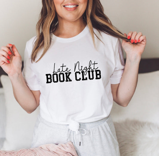 Late Night Book Club Tee