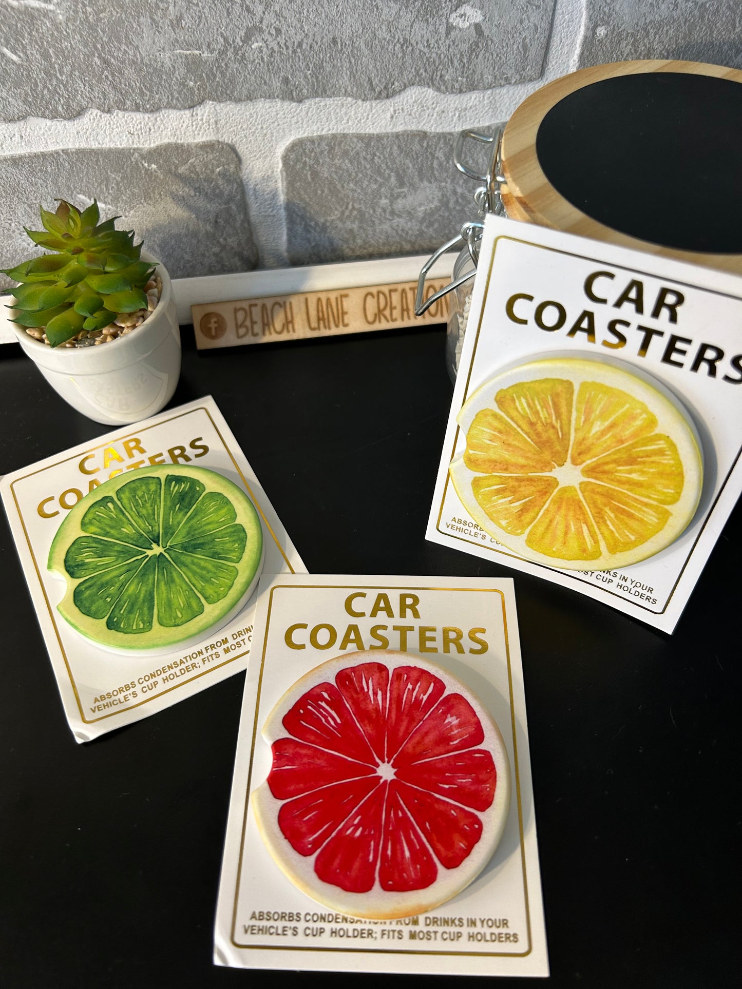 Ceramic Car Coasters