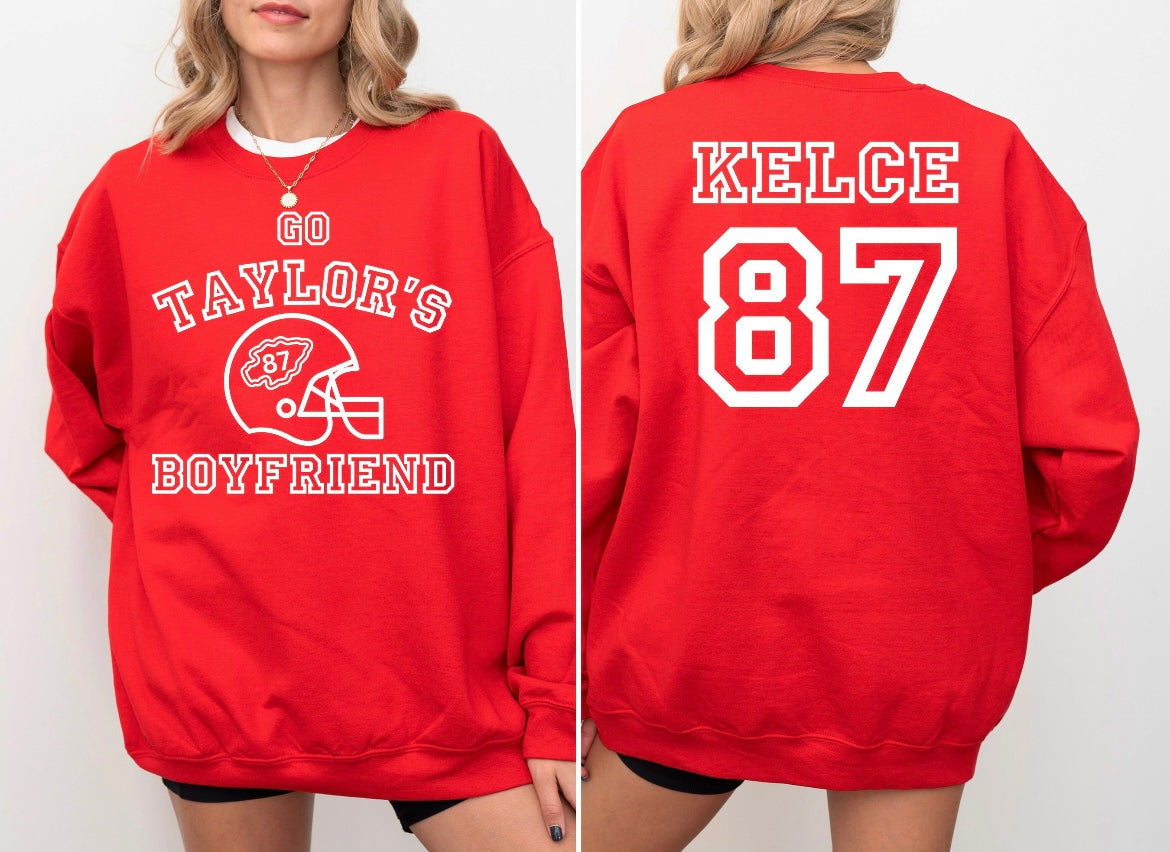 Go Taylor's Boyfriend Jersey Sweatshirt