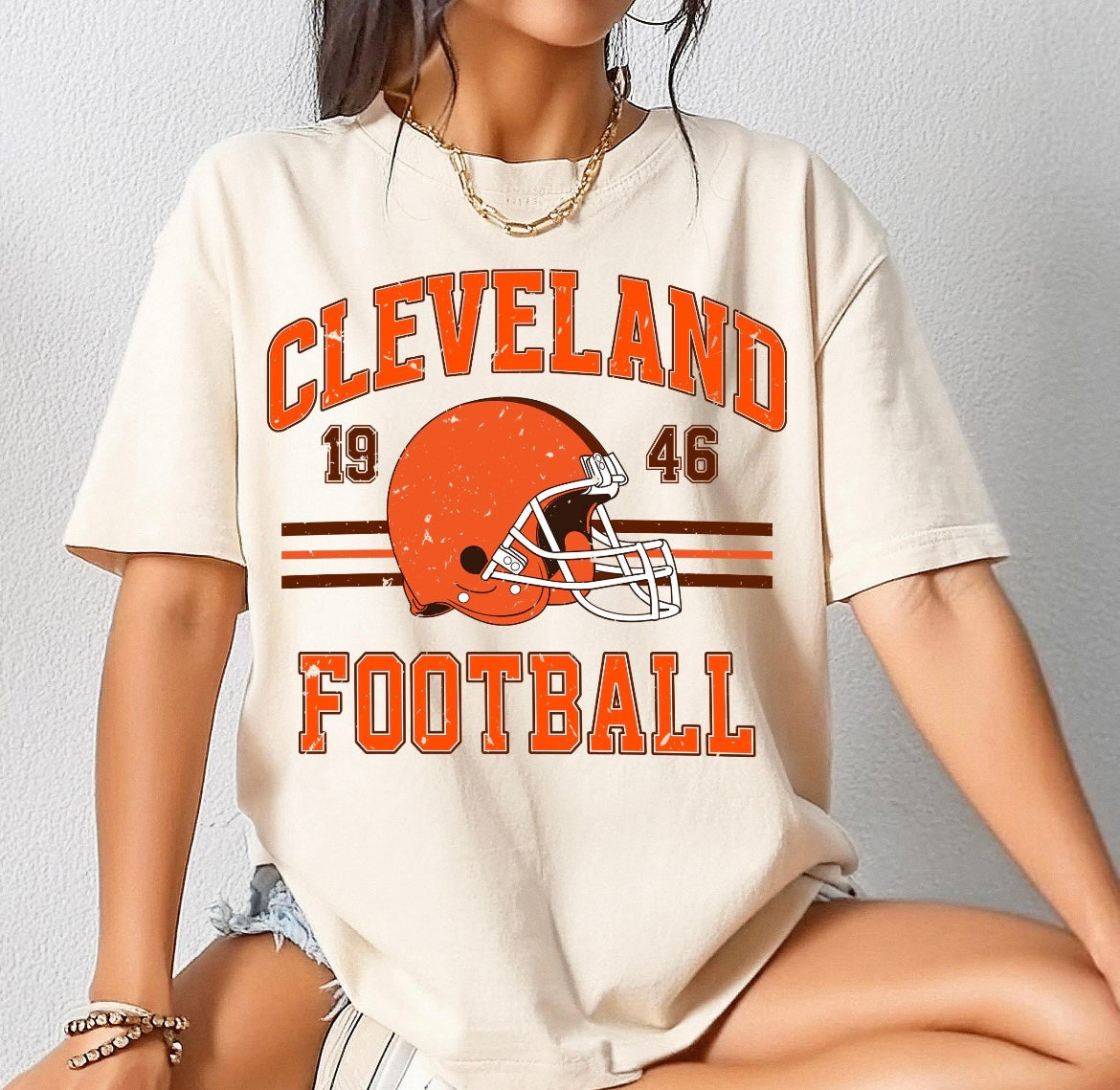 Retro Cleveland Football Tee