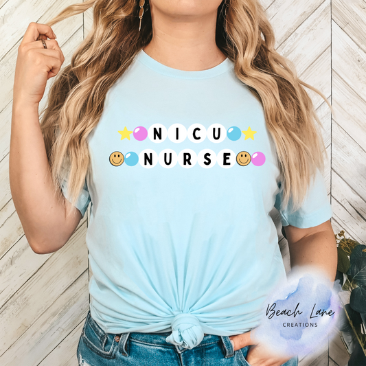 NICU Nurse Friendship Bracelet Tee