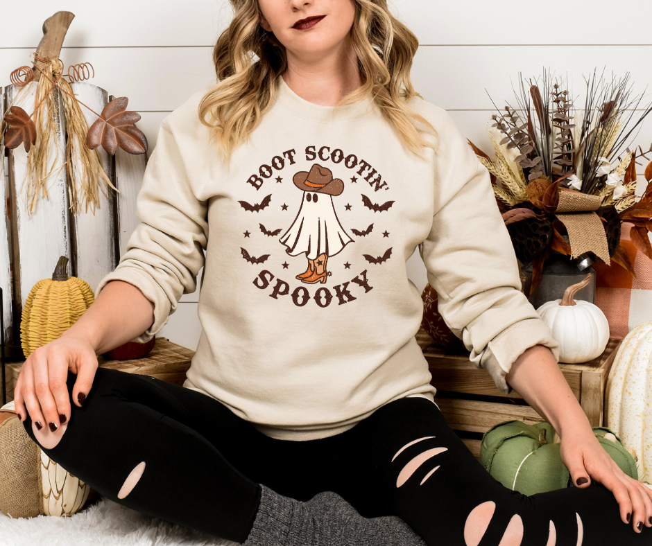 Boot Scootin' Spooky Crew Neck