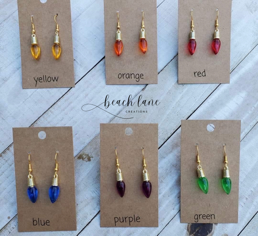 Christmas Light Earrings